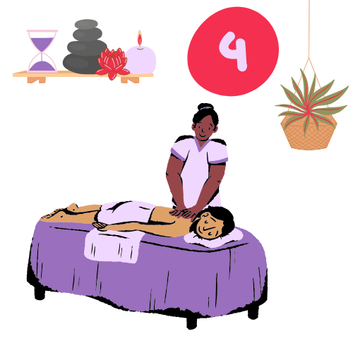 Séance sur table de massage