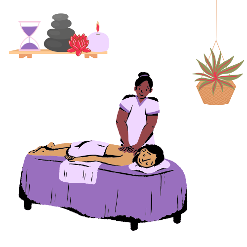 Illustration massage sur mesure
